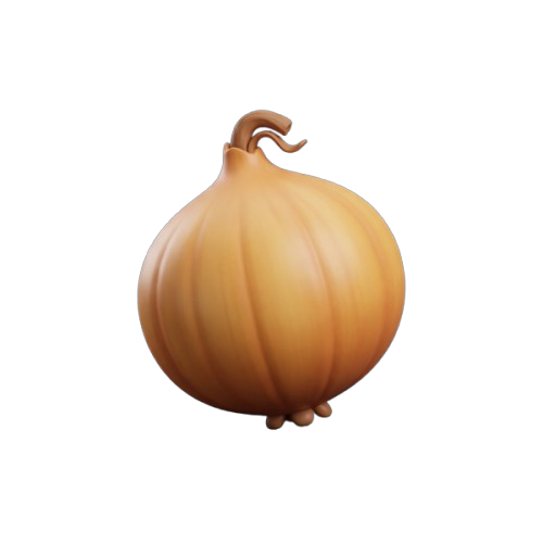 Onion the onion character from Foodie Fun World, representing gut health, prebiotics, and digestive wellness